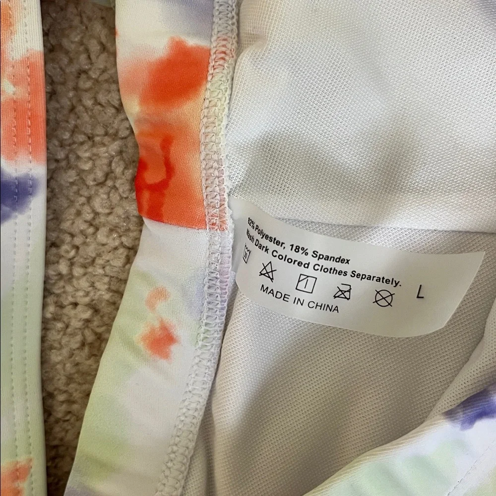 Colorful Tie-Dye two piece bathing suit, NWOT - Picture 3 of 6